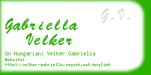 gabriella velker business card